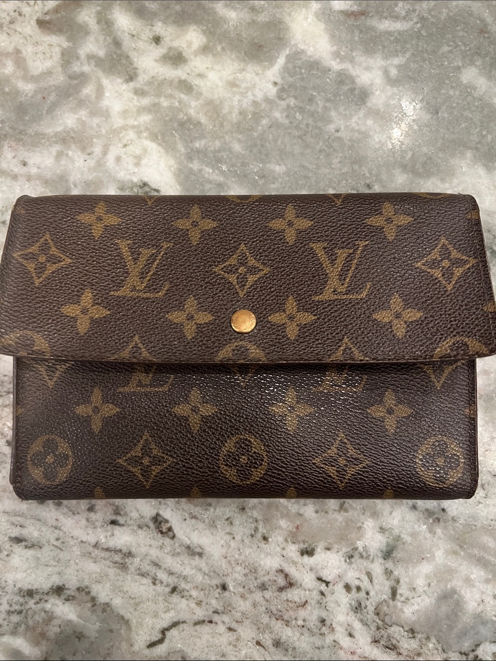 Louis Vuitton Monogram Canvas Snap Wallet - Brown/Tan